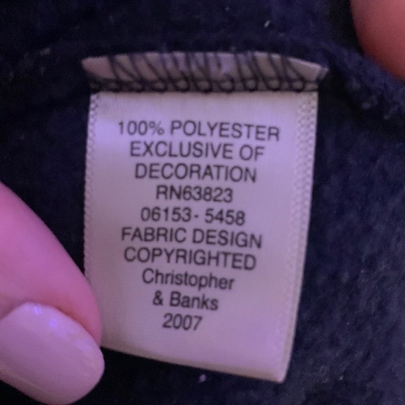 Christopher & Banks fleece button down sweater - Picture 8 of 9